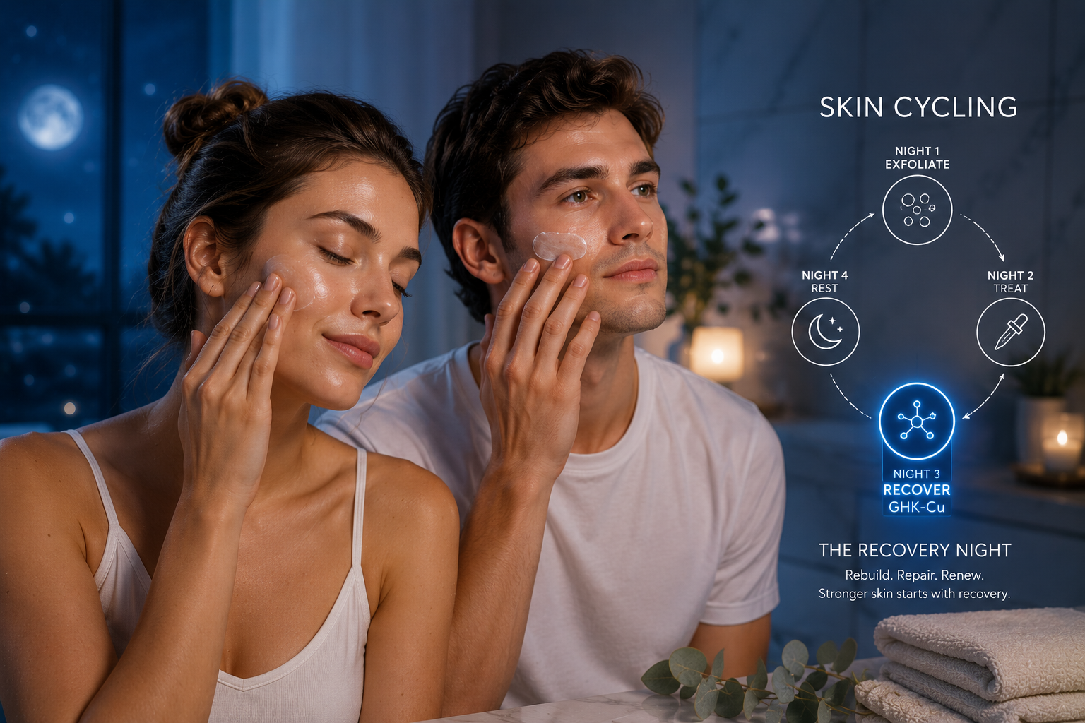 Skin Cycling GHK-Cu: The Recovery Night Ingredient